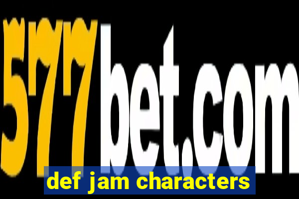 def jam characters